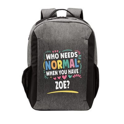 Zoe Personalized Name Funny Cute Custom Zoe Name Vector Backpack