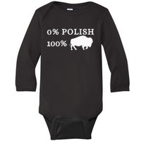 Zero Percent Polish 100 Percent Buffalo Baby Long Sleeve Bodysuit