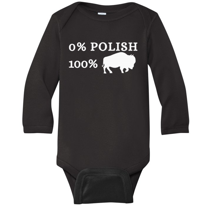 Zero Percent Polish 100 Percent Buffalo Baby Long Sleeve Bodysuit