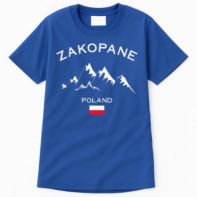 Zakopane Poland Ski Resort Tatra Mountains Skiing Tall T-Shirt