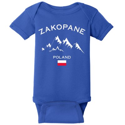Zakopane Poland Ski Resort Tatra Mountains Skiing Baby Bodysuit