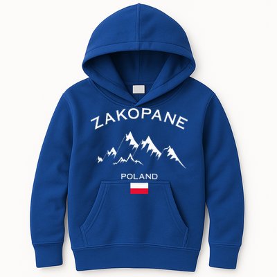 Zakopane Poland Ski Resort Tatra Mountains Skiing Kids Hoodie