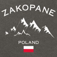 Zakopane Poland Ski Resort Tatra Mountains Skiing Cotton Canvas Backpack