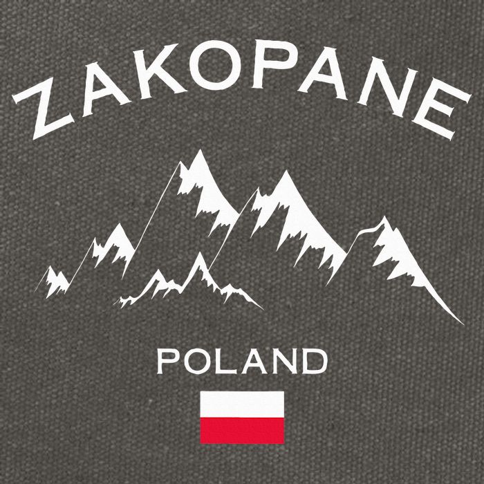 Zakopane Poland Ski Resort Tatra Mountains Skiing Cotton Canvas Backpack