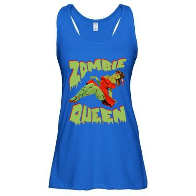 Zombie Pin Up Halloween Queen Cute Costume Apocalypse Ladies Essential Flowy Tank