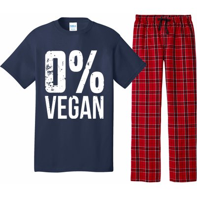 Zero Percent Vegan Funny BBQ Carnivore Meat Eater Pajama Set