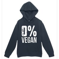 Zero Percent Vegan Funny BBQ Carnivore Meat Eater Urban Pullover Hoodie