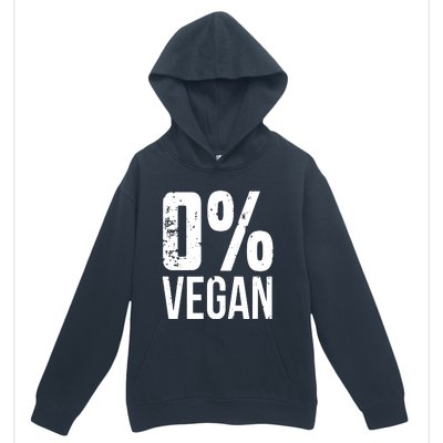 Zero Percent Vegan Funny BBQ Carnivore Meat Eater Urban Pullover Hoodie