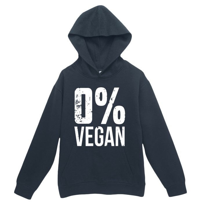 Zero Percent Vegan Funny BBQ Carnivore Meat Eater Urban Pullover Hoodie