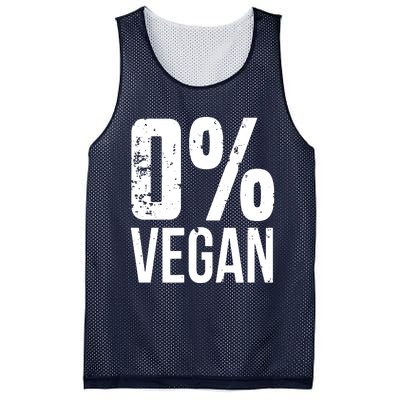 Zero Percent Vegan Funny BBQ Carnivore Meat Eater Mesh Reversible Basketball Jersey Tank