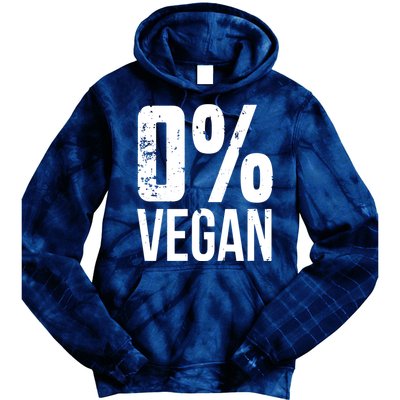 Zero Percent Vegan Funny BBQ Carnivore Meat Eater Tie Dye Hoodie