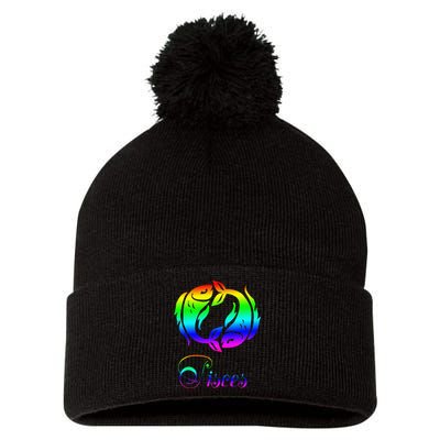 Zodiac Pisces Pom Pom 12in Knit Beanie