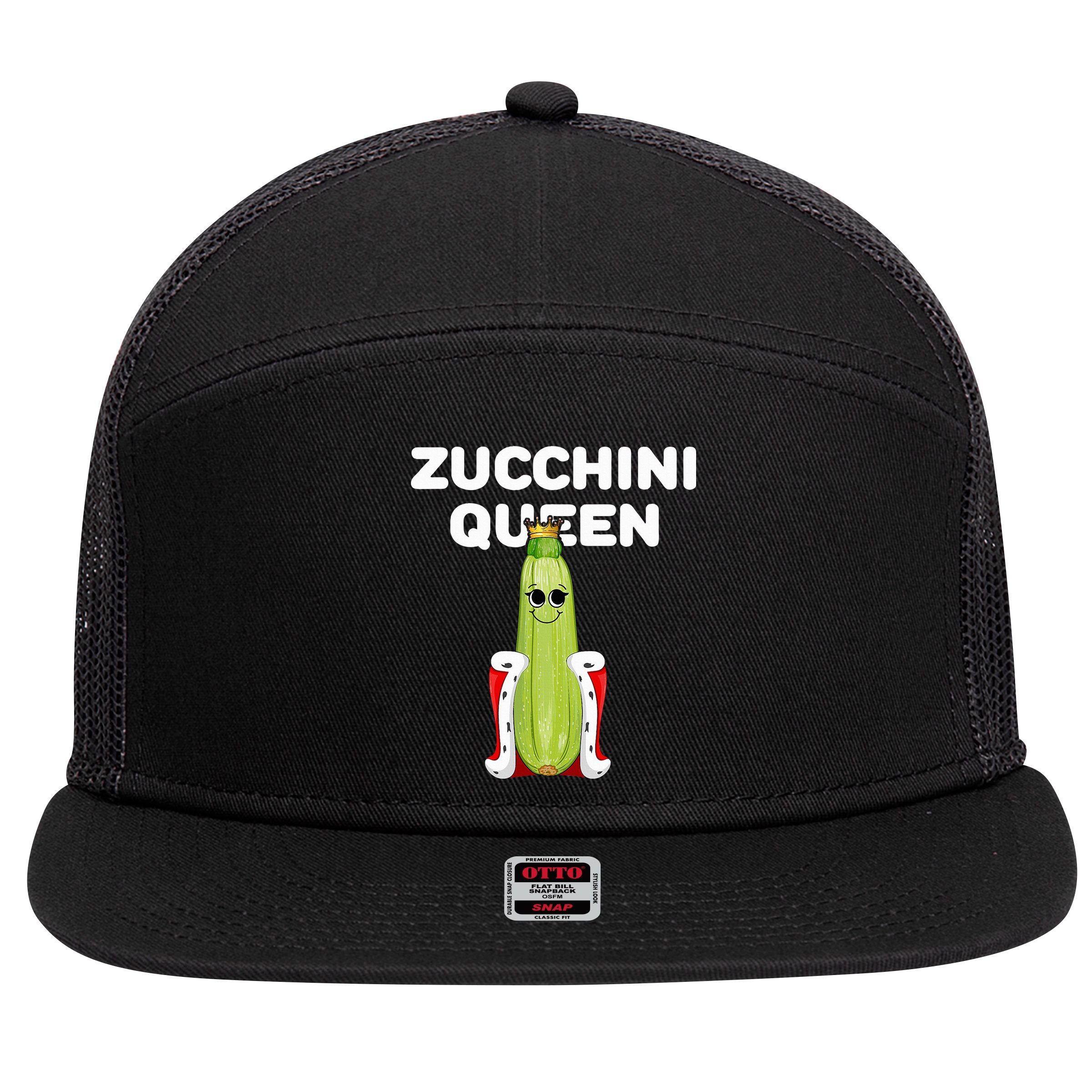 Zucchini Queen Zucchini 7 Panel Mesh Trucker Snapback Hat