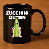 Zucchini Queen Zucchini 11oz C Handle Ceramic Mug