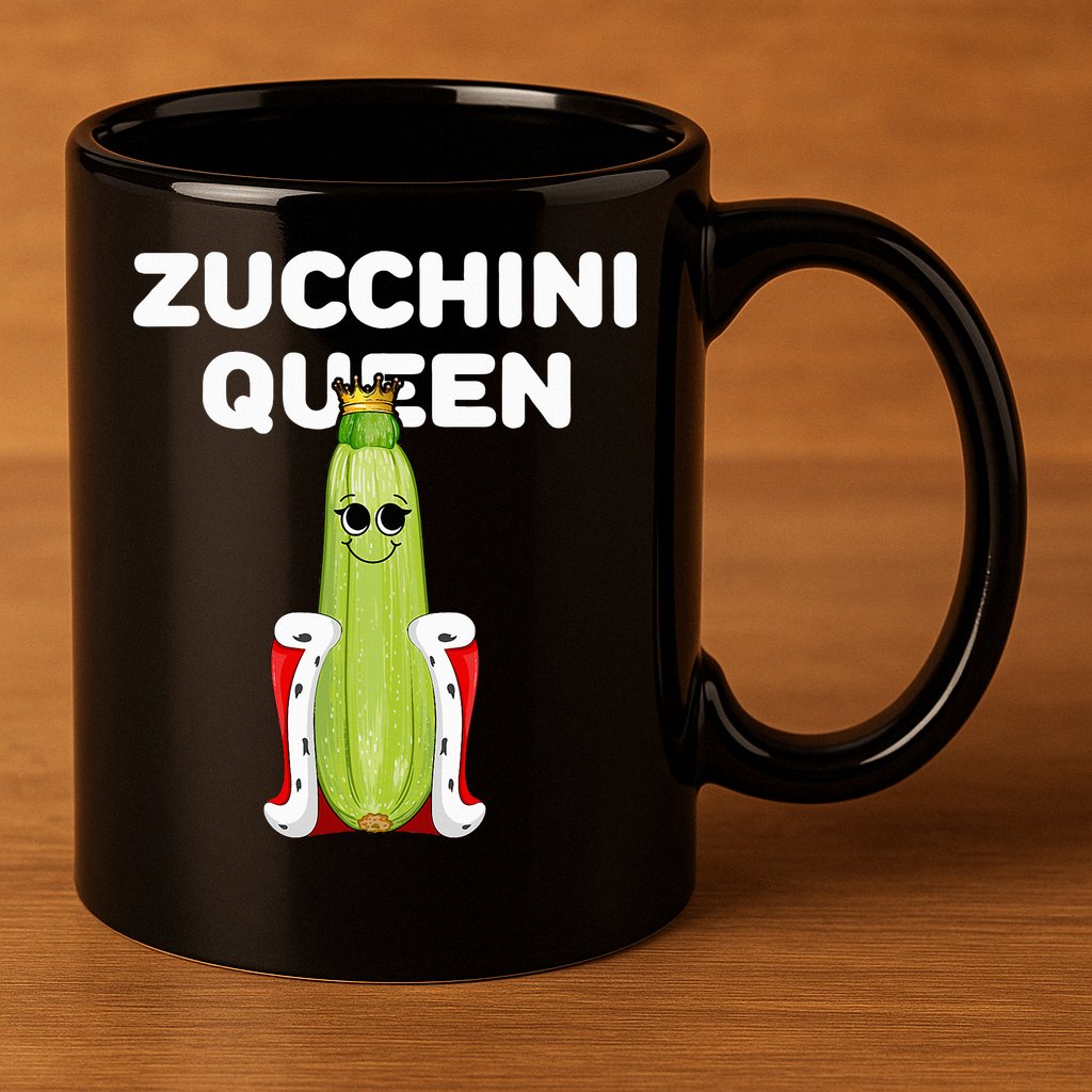 Zucchini Queen Zucchini 11oz C Handle Ceramic Mug