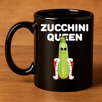 Zucchini Queen Zucchini 11oz C Handle Ceramic Mug