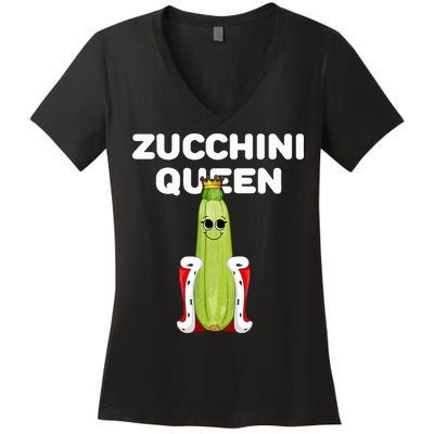 Zucchini Queen Zucchini Women's V-Neck T-Shirt