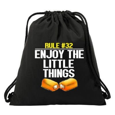 Zombieland Rule 32 Enjoy The Little Things Drawstring Bag