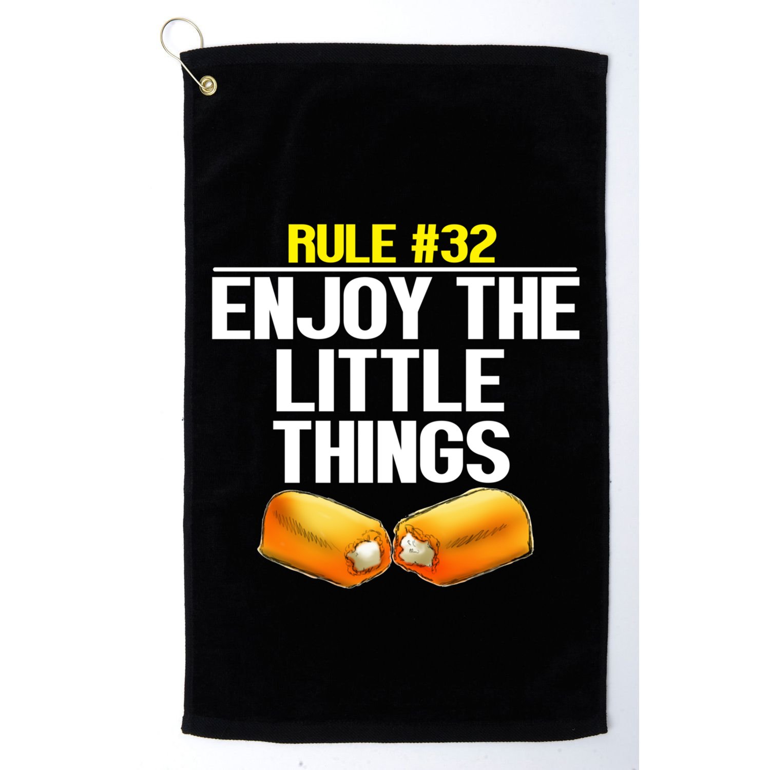 Zombieland Rule 32 Enjoy The Little Things Golf Towel