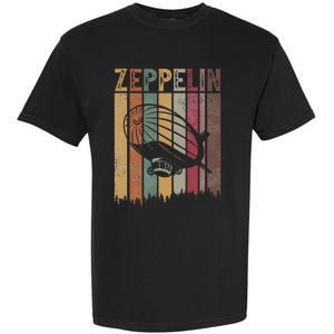 Zeppelin Retro 70s 80s Dirigible Airship Zepelin Zepplin Garment-Dyed Heavyweight T-Shirt