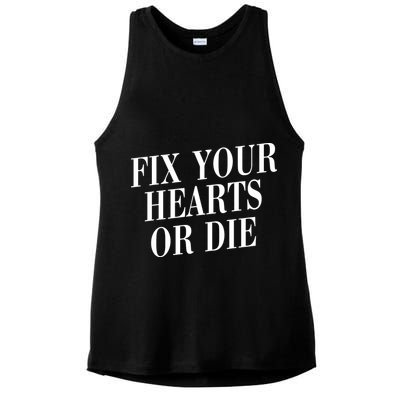 Zoe Rose Bryant Fix Your Hearts Or Die Ladies PosiCharge Tri-Blend Wicking Tank