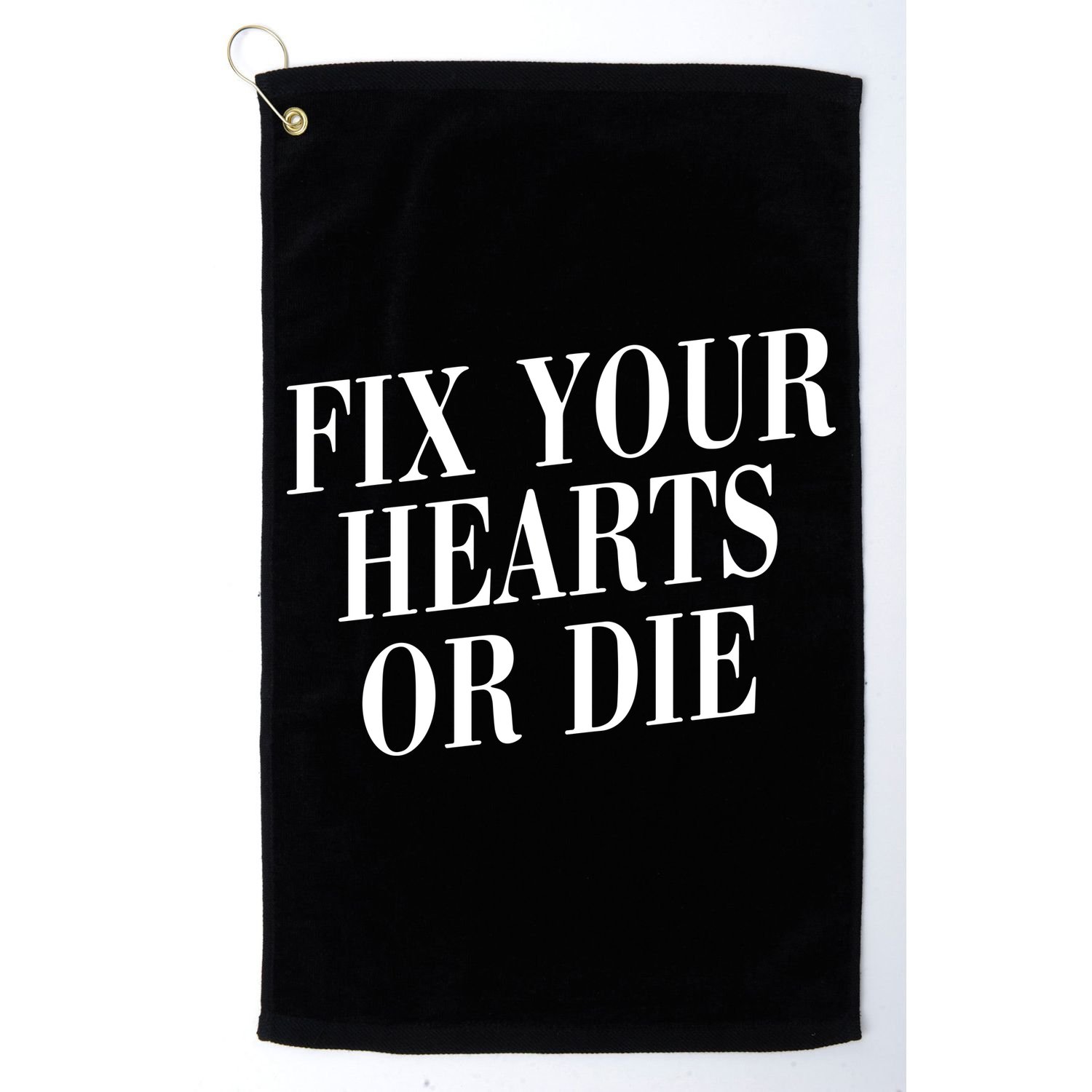 Zoe Rose Bryant Fix Your Hearts Or Die Golf Towel