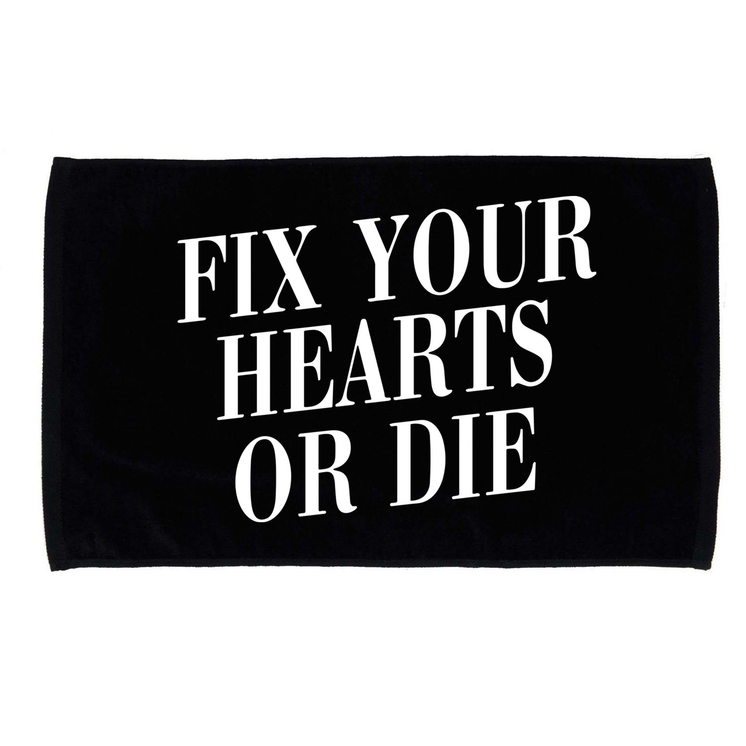 Zoe Rose Bryant Fix Your Hearts Or Die Microfiber Hand Towel