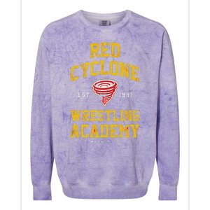 Zangief Red Cyclone Wrestling Academy Design Colorblast Crewneck Sweatshirt