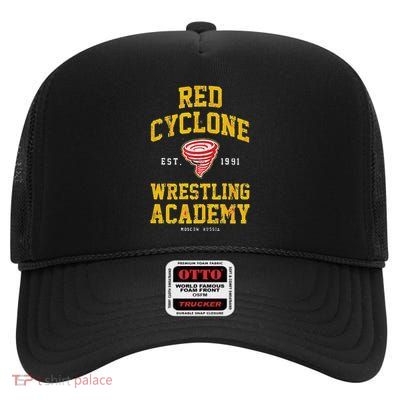 Zangief Red Cyclone Wrestling Academy Design High Crown Mesh Back Trucker Hat