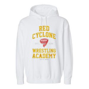 Zangief Red Cyclone Wrestling Academy Design Garment-Dyed Fleece Hoodie