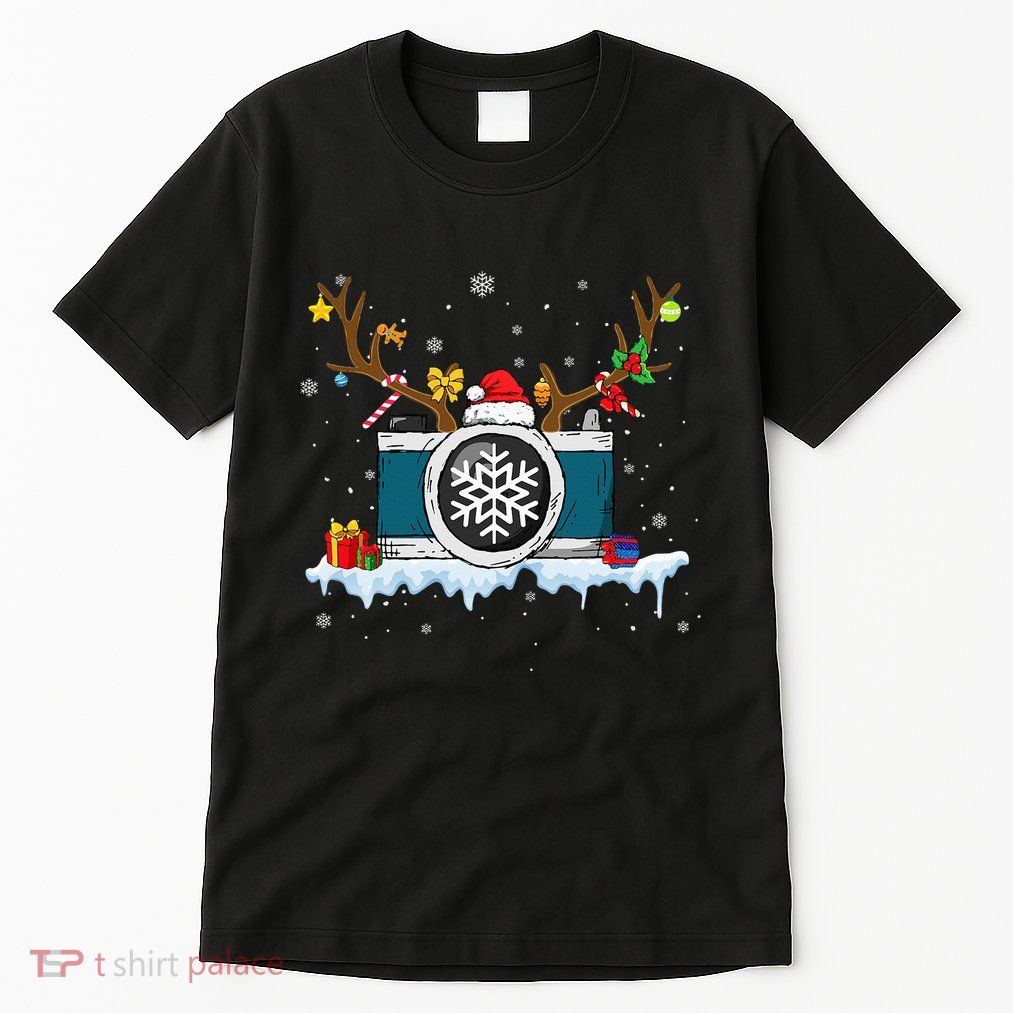 Z1gb Reindeer Camera Christmas Merry Xmas Photographer Noel Tall T-Shirt