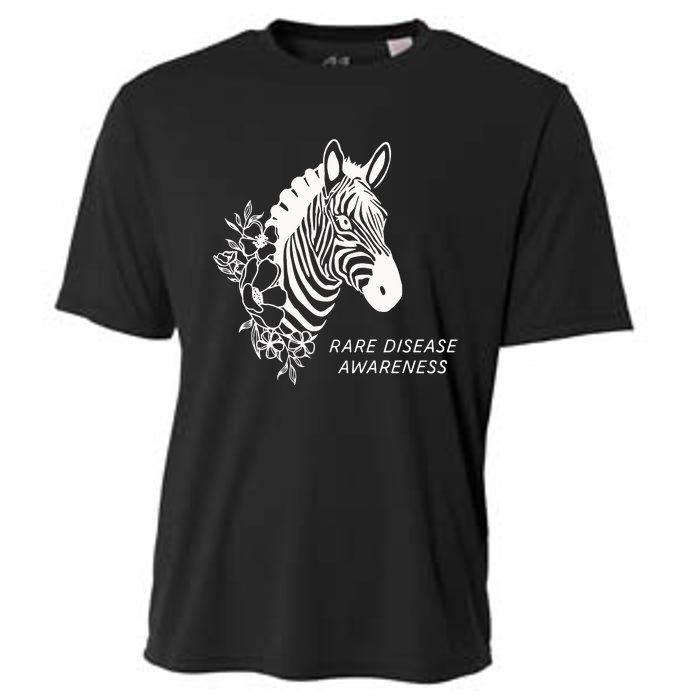 Zebra Rare Disease Awareness Rare Disease Cooling Performance Crew T-Shirt