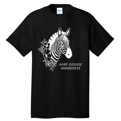 Zebra Rare Disease Awareness Rare Disease Tall T-Shirt