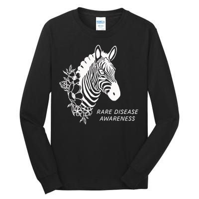 Zebra Rare Disease Awareness Rare Disease Tall Long Sleeve T-Shirt