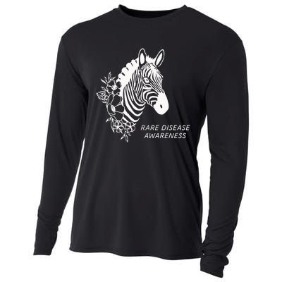 Zebra Rare Disease Awareness Rare Disease Cooling Performance Long Sleeve Crew