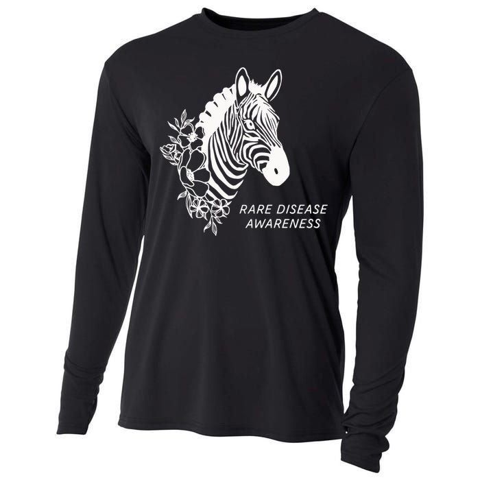 Zebra Rare Disease Awareness Rare Disease Cooling Performance Long Sleeve Crew