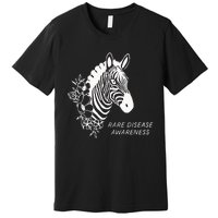 Zebra Rare Disease Awareness Rare Disease Premium T-Shirt