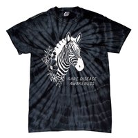 Zebra Rare Disease Awareness Rare Disease Tie-Dye T-Shirt