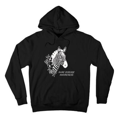 Zebra Rare Disease Awareness Rare Disease Tall Hoodie