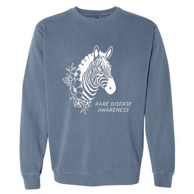 Zebra Rare Disease Awareness Rare Disease Garment-Dyed Sweatshirt