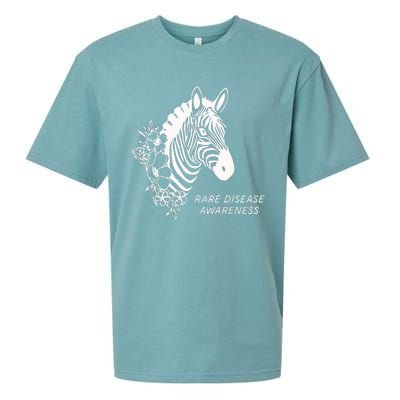 Zebra Rare Disease Awareness Rare Disease Sueded Cloud Jersey T-Shirt