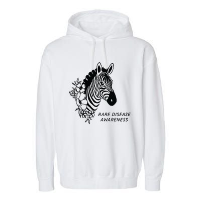 Zebra Rare Disease Awareness Rare Disease Garment-Dyed Fleece Hoodie