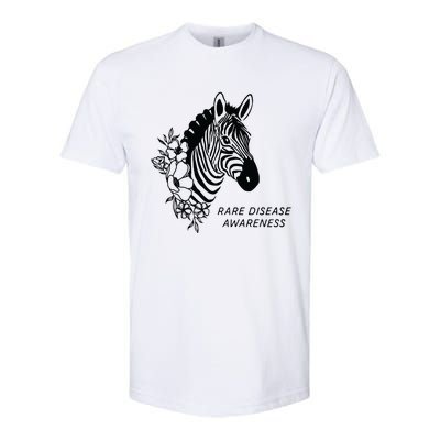 Zebra Rare Disease Awareness Rare Disease Softstyle CVC T-Shirt