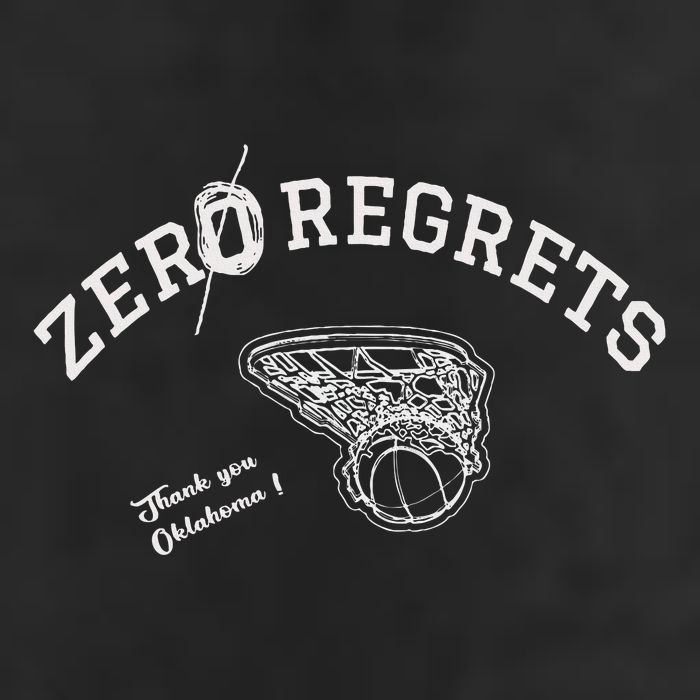 Zero Regrets Thank You Oklahoma 7 Panel Mesh Trucker Snapback Hat