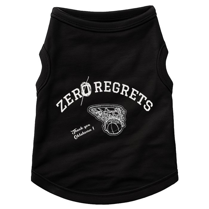 Zero Regrets Thank You Oklahoma Doggie Tank