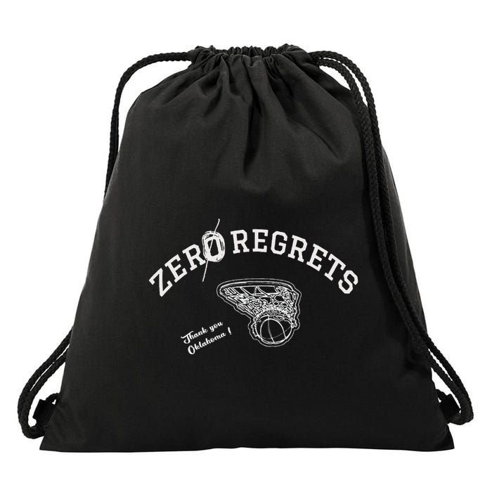 Zero Regrets Thank You Oklahoma Drawstring Bag