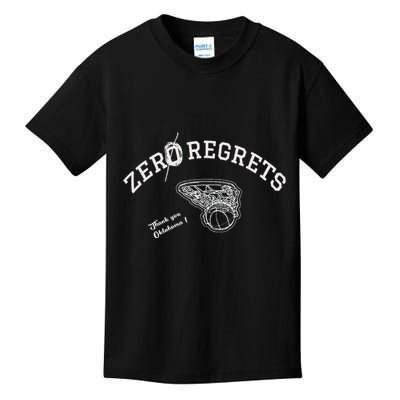 Zero Regrets Thank You Oklahoma Kids T-Shirt