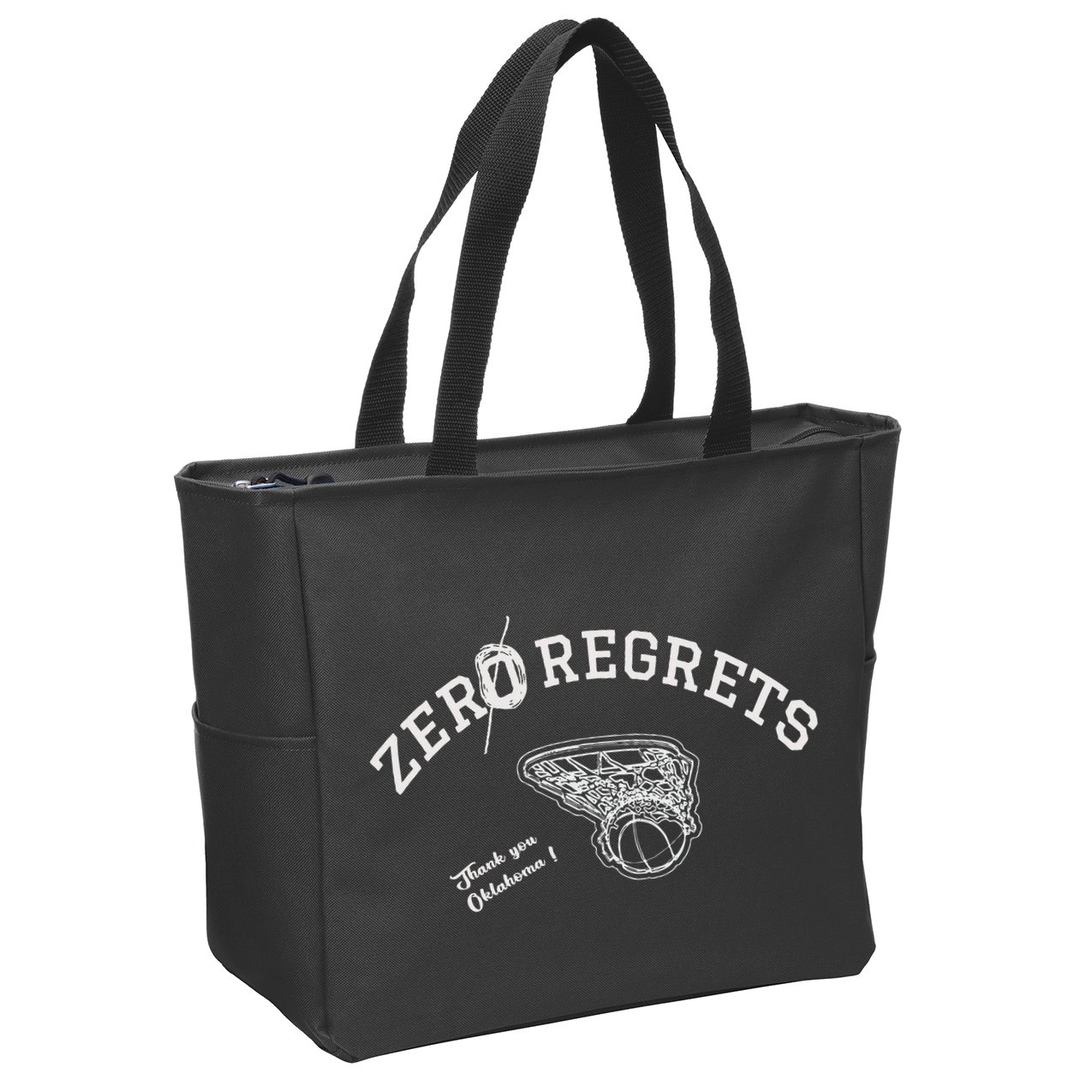 Zero Regrets Thank You Oklahoma Zip Tote Bag