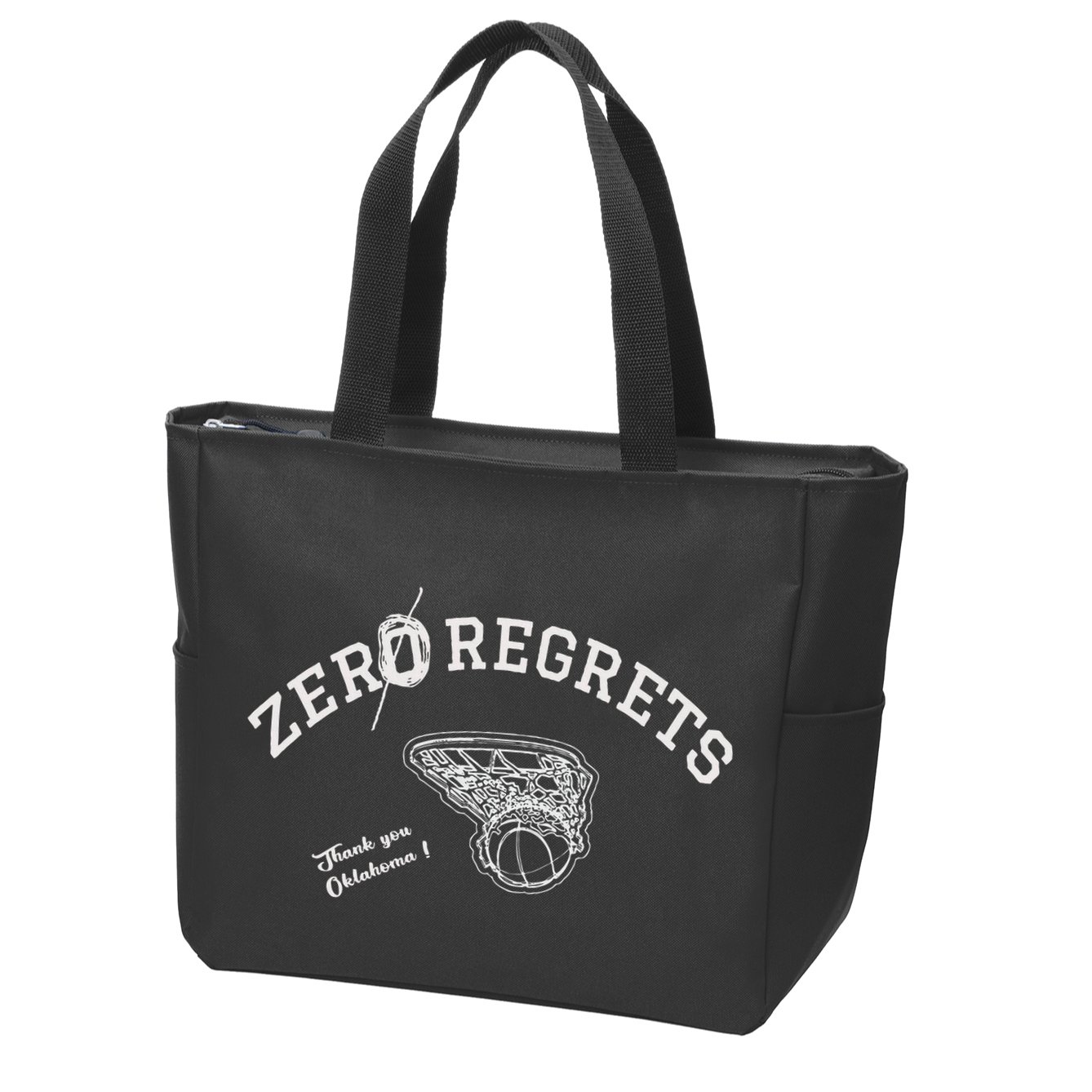Zero Regrets Thank You Oklahoma Zip Tote Bag