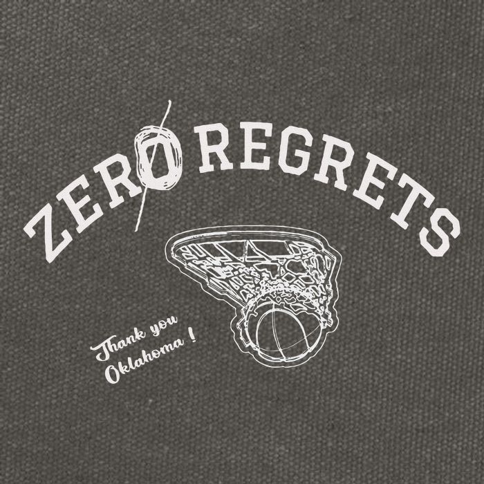 Zero Regrets Thank You Oklahoma Cotton Canvas Backpack